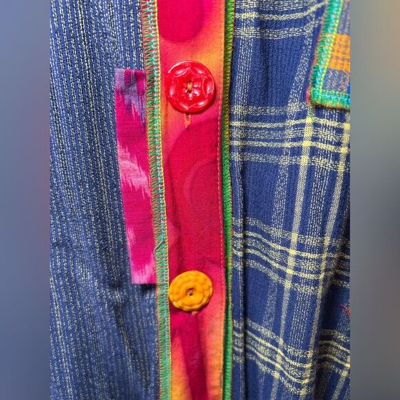 Faith Patchwork Button-Up Tunic – Size M - Picture 9 of 13